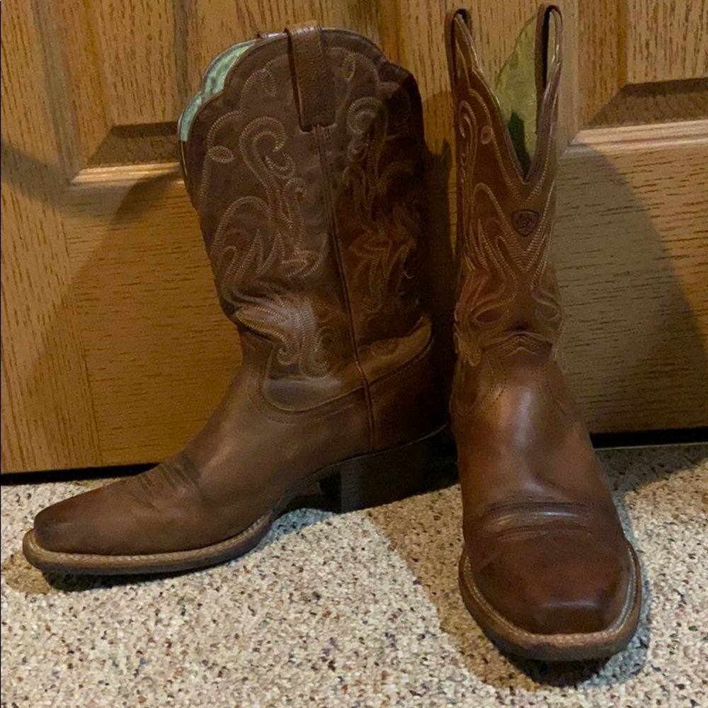 Leather Cowgirl boots